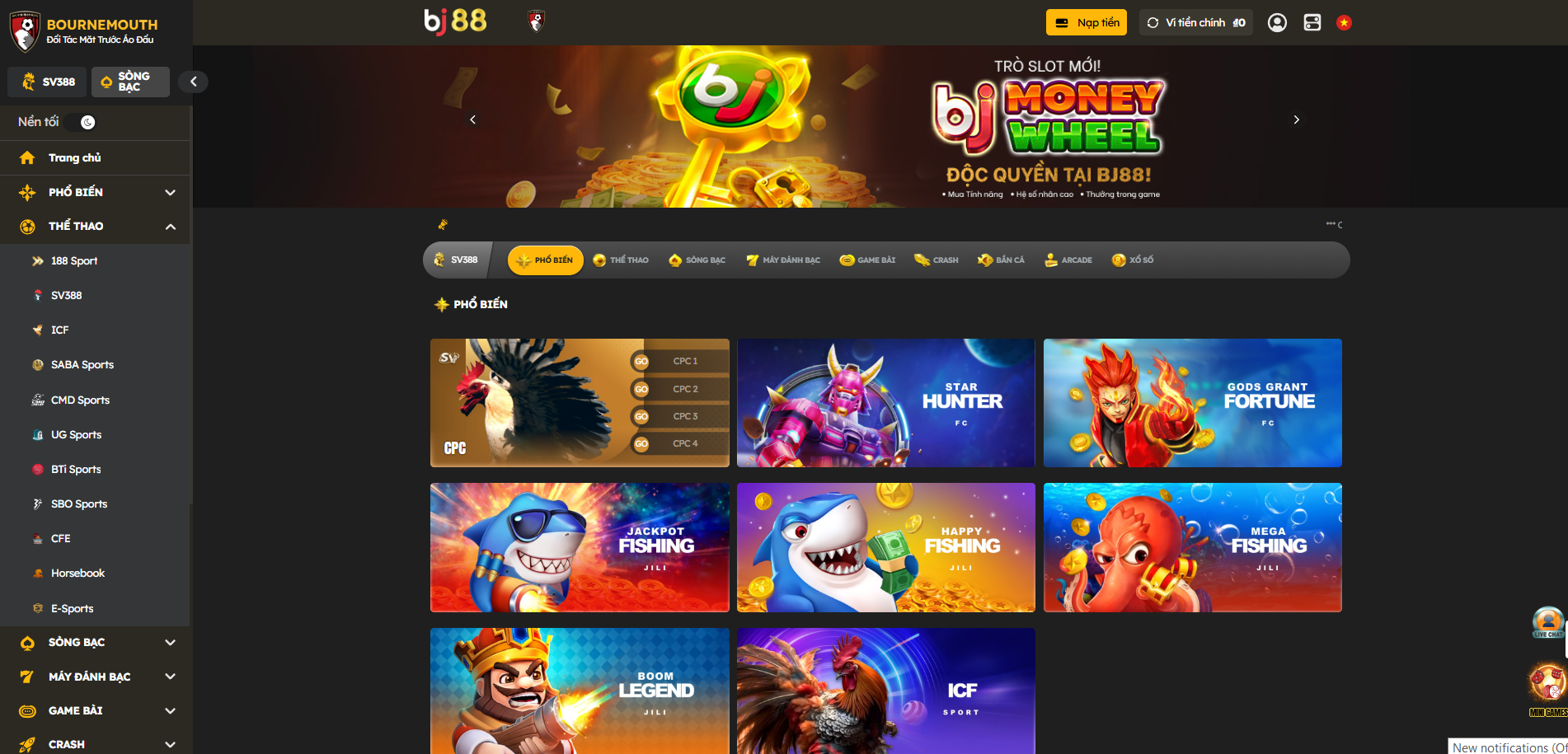 BJ88 - Nhà Cái Casino Uy Tín | Đá Gà Trực Tiếp Số 2 Châu Á 30 BJ88 là nhà cái nổi tiếng với sảnh đá gà Thomo khi hợp tác độc quyền cùng SV388. Với hơn 500+ trò chơi đổi thưởng khác nhau và sảnh cược hấp dẫn