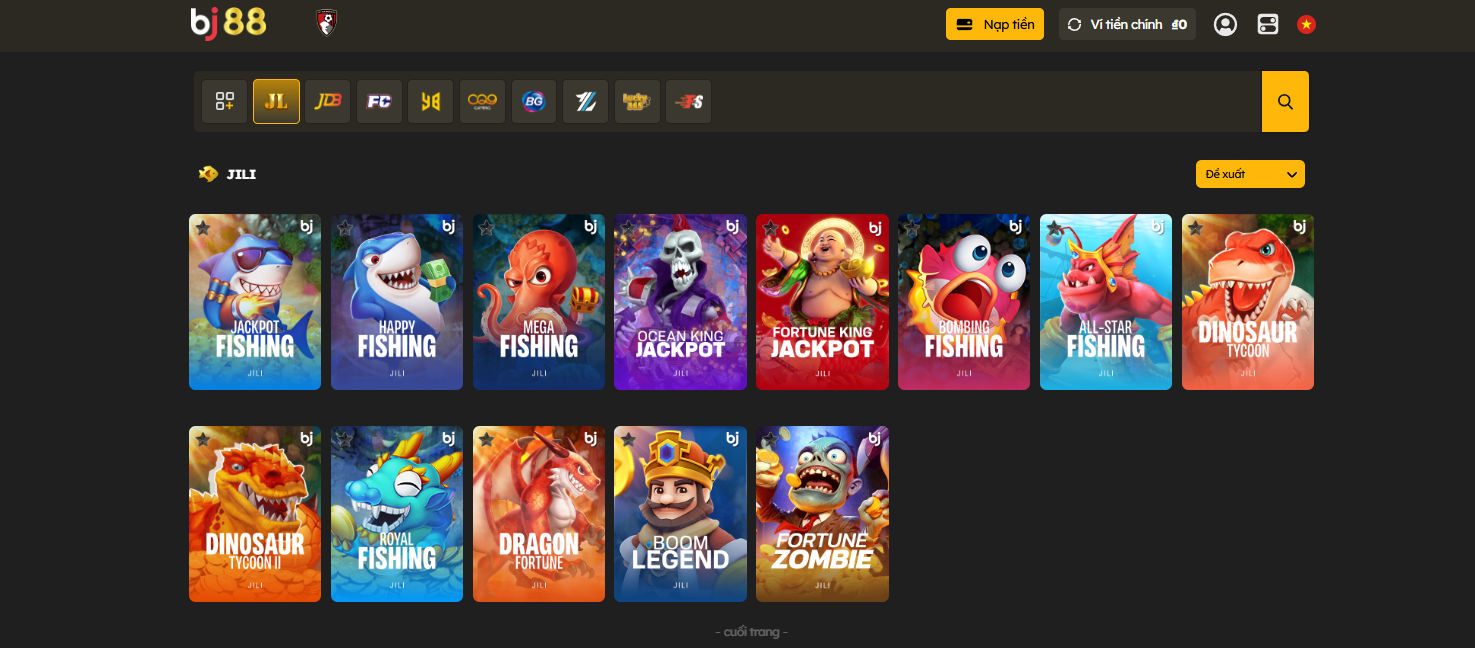 BJ88 - Nhà Cái Casino Uy Tín | Đá Gà Trực Tiếp Số 2 Châu Á 38 Sản bắn cá đổi thưởng BJ88 với các trò chơi đa dạng với phần thưởng săn BOSS khủng